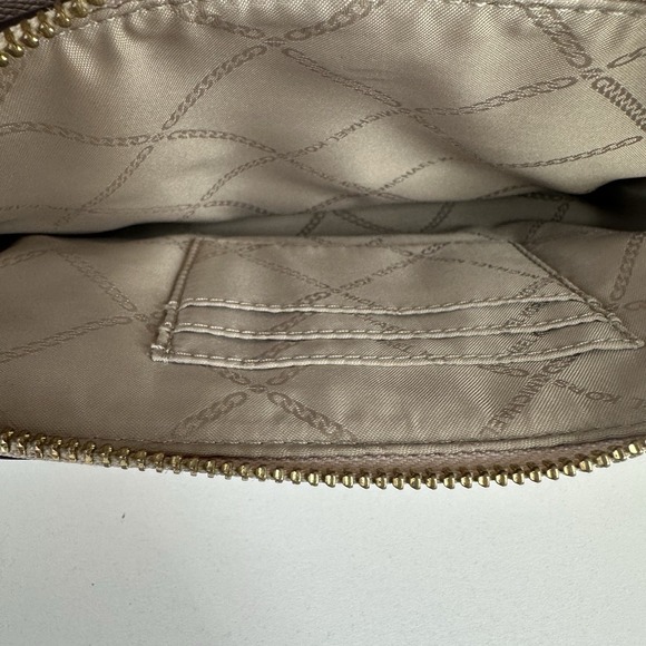 Michael Kors Large Blush Pink Crossgrain Leather Double Zip Crossbody Bag - Picture 12 of 16